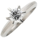 ノンブランド NON BRAND プラチナシルバー Pt850 ダイヤモンド リング 指輪 0.35ct ダイヤ 1P 1石 1粒 立爪 ソリテール プラチナム Pt850 エンゲージ ブライダル ウェディング 11号