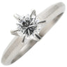 ノンブランド NON BRAND プラチナシルバー Pt850 ダイヤモンド リング 指輪 0.35ct ダイヤ 1P 1石 1粒 立爪 ソリテール プラチナム Pt850 エンゲージ ブライダル ウェディング 11号