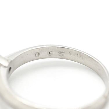 ノンブランド NON BRAND プラチナシルバー Pt850 ダイヤモンド リング 指輪 0.35ct ダイヤ 1P 1石 1粒 立爪 ソリテール プラチナム Pt850 エンゲージ ブライダル ウェディング 11号