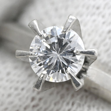 ノンブランド NON BRAND プラチナシルバー Pt850 ダイヤモンド リング 指輪 0.35ct ダイヤ 1P 1石 1粒 立爪 ソリテール プラチナム Pt850 エンゲージ ブライダル ウェディング 11号