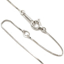 ノンブランド NON BRAND ダイヤ クロス ペンダント ホワイトゴールド K10WG ダイヤモンド ネックレス 0.1ct 10P 10石 10粒 十字架 ミニ スモール ホワイトゴールド K10WG ベネチアンチェーン