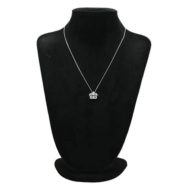 ノンブランド NON BRAND クラウン ダイヤ ネックレストップ ホワイトゴールド K18WG ダイヤモンド ペンダントトップ Au750 18K 18金 透かし彫り 王冠モチーフ アンティーク調