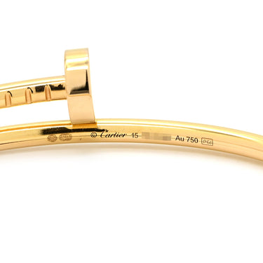 カルティエ Cartier ジュストアンクル SM B6062515 ピンクゴールド K18PG #15 ブレスレット 750PG JUSTE UN CLOU