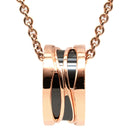 ブルガリ BVLGARI ビーゼロワン レジェンド ネックレス 356118 ピンクゴールドXブラック K18PG セラミック ネックレス B-zero1 ペンダント 18K 750PG 黒
