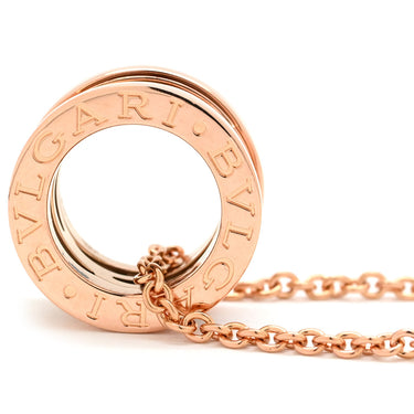 ブルガリ BVLGARI ビーゼロワン レジェンド ネックレス 356118 ピンクゴールドXブラック K18PG セラミック ネックレス B-zero1 ペンダント 18K 750PG 黒