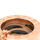 ブルガリ BVLGARI ビーゼロワン レジェンド ネックレス 356118 ピンクゴールドXブラック K18PG セラミック ネックレス B-zero1 ペンダント 18K 750PG 黒