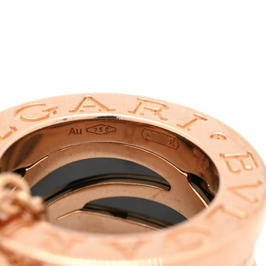 ブルガリ BVLGARI ビーゼロワン レジェンド ネックレス 356118 ピンクゴールドXブラック K18PG セラミック ネックレス B-zero1 ペンダント 18K 750PG 黒