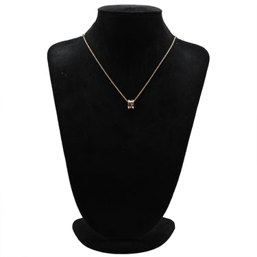 ブルガリ BVLGARI ビーゼロワン レジェンド ネックレス 356118 ピンクゴールドXブラック K18PG セラミック ネックレス B-zero1 ペンダント 18K 750PG 黒