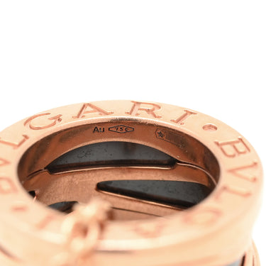 ブルガリ BVLGARI ビーゼロワン レジェンド ネックレス 356118 ピンクゴールドXブラック K18PG セラミック ネックレス B-zero1 ペンダント 18K 750PG 黒