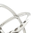 イーノス E-NO'S ブラックダイヤリング ホワイトゴールド K18WG ブラックダイヤモンド リング 指輪 黒 ダイヤモンド 18K 750 Xリング クロスリング デザインリング 15号