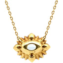 ポンテヴェキオ Ponte Vecchio アクアマリン イエローゴールド K18YG アクアマリン ダイヤモンド ネックレス Au750 18K 18金 ダイヤモンド ペンダント