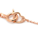 ポンテヴェキオ Ponte Vecchio ピンクゴールド K18PG ダイヤモンド ネックレス Au750 18K 18金 パヴェダイヤ ハートモチーフ