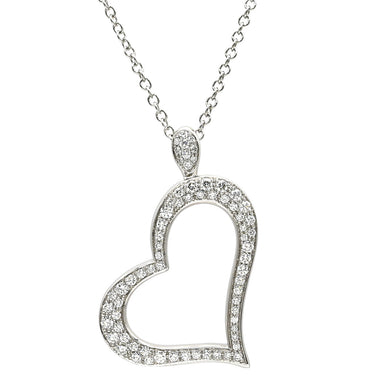 ピアジェ PIAGET ライムライト ハートネックレス ダイヤ G33L0700 ホワイトゴールド K18WG ダイヤモンド ネックレス 750 WG ハートモチーフ パヴェダイヤ