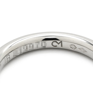 ヴァンクリーフアーペル Van Cleef & Arpels タンドルモン エトワール マリッジリング プラチナシルバー Pt950 ダイヤモンド #47 リング 指輪 VCA ダイヤ 3P 3石 3粒 甲丸 Pt950 7号