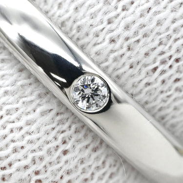 ヴァンクリーフアーペル Van Cleef & Arpels タンドルモン エトワール マリッジリング プラチナシルバー Pt950 ダイヤモンド #47 リング 指輪 VCA ダイヤ 3P 3石 3粒 甲丸 Pt950 7号