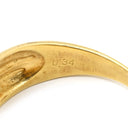 ノンブランド NON BRAND ダイヤモンド 0.34ct イエローゴールド K18YG ダイヤモンド リング 指輪 ブリリアントカット 3P 3石 3粒 18K 750 YG ダイア 15号