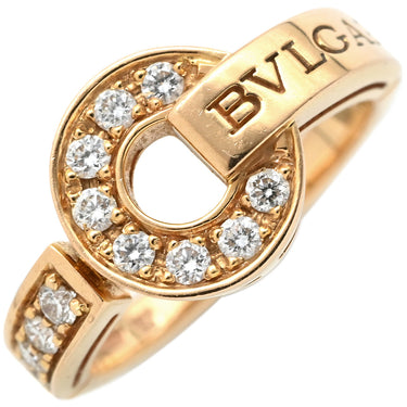 ブルガリ BVLGARI ブルガリブルガリ ダイヤモンド 347896 ピンクゴールド K18PG ダイヤモンド リング 指輪 Au750 750PG RG 11.5号