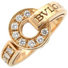 ブルガリ BVLGARI ブルガリブルガリ ダイヤモンド 347896 ピンクゴールド K18PG ダイヤモンド リング 指輪 Au750 750PG RG 11.5号