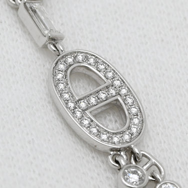 エルメス HERMES シェーヌ ダンクル カオス ファンシー H222509B 00 ホワイトゴールド K18WG ダイヤモンド ピアス Au750 18K 18金 パヴェダイヤ 雫 ドロップ スイング