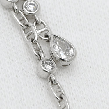 エルメス HERMES シェーヌ ダンクル カオス ファンシー H222509B 00 ホワイトゴールド K18WG ダイヤモンド ピアス Au750 18K 18金 パヴェダイヤ 雫 ドロップ スイング