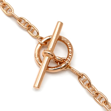 エルメス HERMES ニュー ファランドール ローズゴールド K18PG ST ブレスレット ピンクゴールド 18K 750