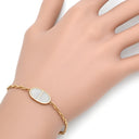 エルメス HERMES シェーヌダンクル ヴェルソ ローズゴールドXホワイト K18PG ST ブレスレット ピンクゴールド 18K 750