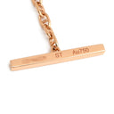 エルメス HERMES シェーヌダンクル ヴェルソ ローズゴールドXホワイト K18PG ST ブレスレット ピンクゴールド 18K 750