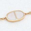 エルメス HERMES シェーヌダンクル ヴェルソ ローズゴールドXホワイト K18PG ST ブレスレット ピンクゴールド 18K 750