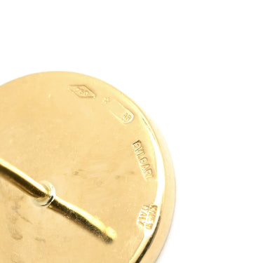 ブルガリ BVLGARI ブルガリブルガリ イエローゴールド K18YG オニキス ピアス 18K 750 18金 オニキス 黒 ブラック