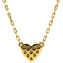 アーカー AHKAH ハートパヴェ VC0104 イエローゴールド K18YG ダイヤモンド ネックレス AHKAH Au750 18K 18金 ダイヤ ペンダント チェーン