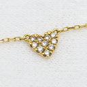 アーカー AHKAH ハートパヴェ VC0104 イエローゴールド K18YG ダイヤモンド ネックレス AHKAH Au750 18K 18金 ダイヤ ペンダント チェーン