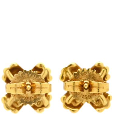 ティファニー Tiffany & Co シグネチャーピアス イエローゴールド K18YG ピアス T&Co. Au750 18K 18金 クロス