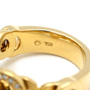 ルジアダ RUGIADA ダイヤリング イエローゴールド×シルバー K18YG ダイヤモンド リング 指輪 RUGIADA Au750 18K 18金 オープンサークル メレ 12号