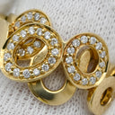 ルジアダ RUGIADA ダイヤリング イエローゴールド×シルバー K18YG ダイヤモンド リング 指輪 RUGIADA Au750 18K 18金 オープンサークル メレ 12号