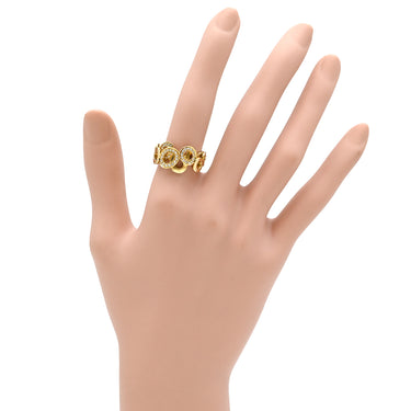 ルジアダ RUGIADA ダイヤリング イエローゴールド×シルバー K18YG ダイヤモンド リング 指輪 RUGIADA Au750 18K 18金 オープンサークル メレ 12号