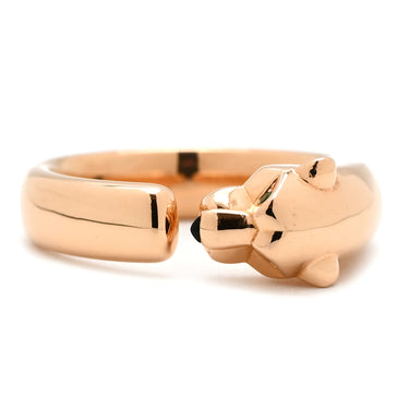 カルティエ Cartier パンテール ドゥ カルティエ リング、スモールモデル B4230000 ピンクゴールド K18PG オニキス ツァボライト #49(JP19) リング 指輪 パンサー 750 18K 8.5号