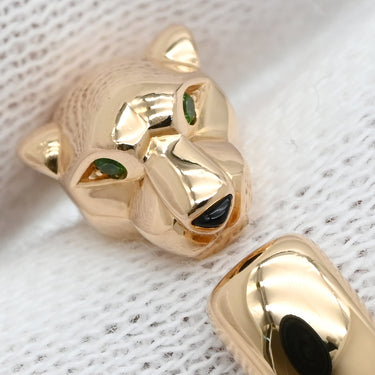 カルティエ Cartier パンテール ドゥ カルティエ リング、スモールモデル B4230000 ピンクゴールド K18PG オニキス ツァボライト #49(JP19) リング 指輪 パンサー 750 18K 8.5号