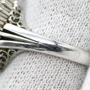 ノンブランド NON BRAND ヒスイ 5.90ct ダイヤモンド プラチナシルバー Pt900 ヒスイ ダイヤモンド リング 指輪 緑 グリーン 翡翠 ひすい ジェダイト プラチナ900 8号