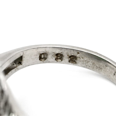 ノンブランド NON BRAND ヒスイ 5.90ct ダイヤモンド プラチナシルバー Pt900 ヒスイ ダイヤモンド リング 指輪 緑 グリーン 翡翠 ひすい ジェダイト プラチナ900 8号