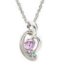 ノンブランド NON BRAND クンツァイト ダイヤ ペンダント プラチナシルバー Pt850 クンツァイト Pt900(トップ） ダイヤモンド ネックレス Pt900 プラチナム ダイヤモンド クンツァイト ピンク ブルー ハート Pt850 1.75ct