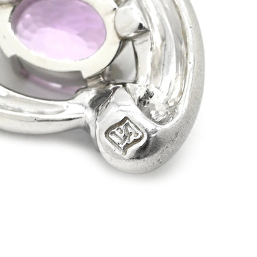 ノンブランド NON BRAND クンツァイト ダイヤ ペンダント プラチナシルバー Pt850 クンツァイト Pt900(トップ） ダイヤモンド ネックレス Pt900 プラチナム ダイヤモンド クンツァイト ピンク ブルー ハート Pt850 1.75ct