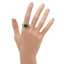 ノンブランド NON BRAND ヒスイ ダイヤモンド プラチナシルバー Pt900 ヒスイ ダイヤモンド リング 指輪 緑 グリーン 翡翠 ひすい ジェダイト 4.62ct プラチナ900 オーバルカボションカット 15号