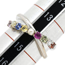 ノンブランド NON BRAND ホワイトゴールド×マルチカラー K18WG ダイヤモンド ルビー ピンクスピネル サファイア(イエロー/グリーン/ブルー) ガーネット パール クリソベリルキャッツアイ リング 指輪 ダイヤ ルビー ピンクスピネル サファイア ガーネット パール クリソベリルキャッツアイ 14号