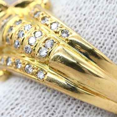 ノンブランド NON BRAND エメラルド 0.41ct ダイヤモンド リング イエローゴールド K18YG エメラルド ダイヤモンド リング 指輪 グリーン 緑 エメラルドカット AU750 18金 10号