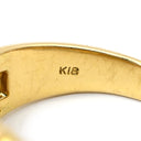 ノンブランド NON BRAND エメラルド 0.41ct ダイヤモンド リング イエローゴールド K18YG エメラルド ダイヤモンド リング 指輪 グリーン 緑 エメラルドカット AU750 18金 10号