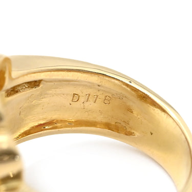 ノンブランド NON BRAND ルビー ダイヤ レッド×イエローゴールド K18YG ルビー ダイヤモンド リング 指輪 0.84ct イエローゴールド Au750 18K 18金 赤 オーバル 12号