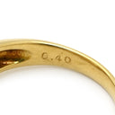 ノンブランド NON BRAND パール ダイヤ リング イエローゴールド K18YG パール ダイヤモンド リング 指輪 1P 1粒 真珠 18K 18金 YG ダイヤモンド ゴールデンパール 11号