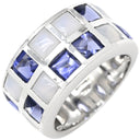 ルジアダ RUGIADA アイオライト カルセドニー リング ホワイトゴールド×ブルー K18WG アイオライト カルセドニー リング 指輪 RUGIADA Au750 18K 18金 12号