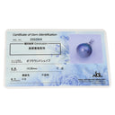 ノンブランド NON BRAND 黒蝶パール 14ｍｍ ホワイトゴールド K18WG パール ペンダントトップ 真珠 黒 シルバー Au750 18K 18金 ネックレストップ ペンダントヘッド オフラウンドシェイプ