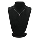 ノンブランド NON BRAND ルビー ダイヤペンダント ホワイトゴールド K18WG ルビー ダイヤモンド ネックレス ダイヤモンド 赤 ハートモチーフ ラウンドミックスカット